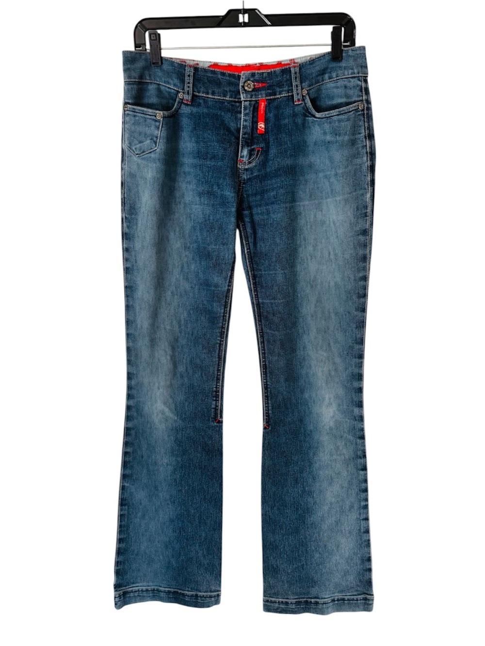 ECKO RED UNLIMITED Jeans Blue Embroidered Y2K Vintage Bootcut Women’s Size 9